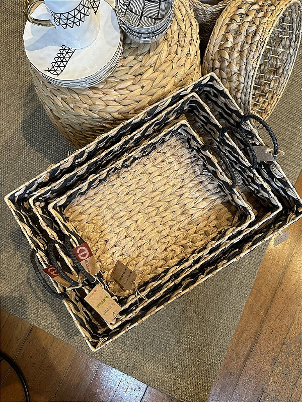 Bandeja de palha gaia pequena