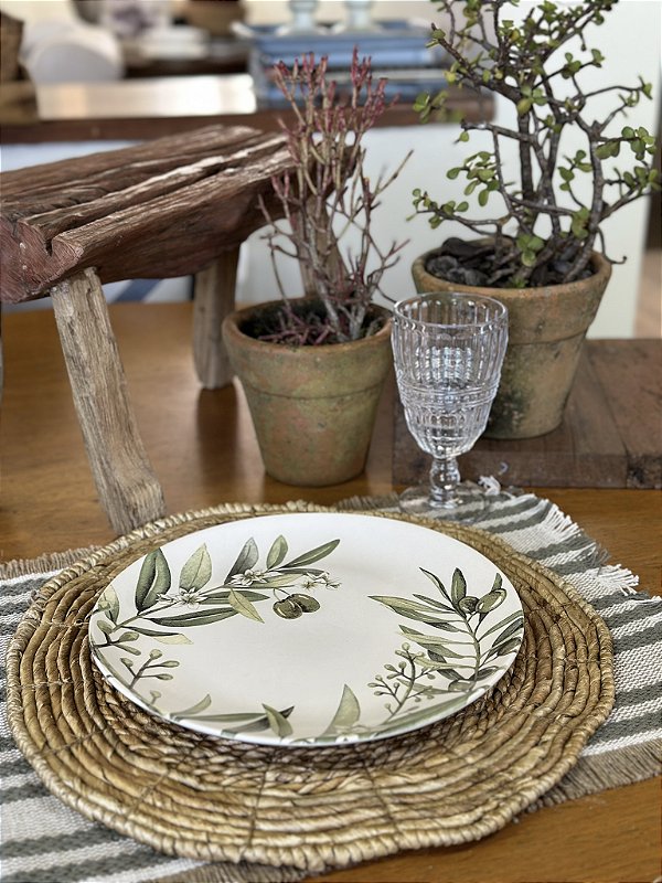 Prato de jantar azeitonas