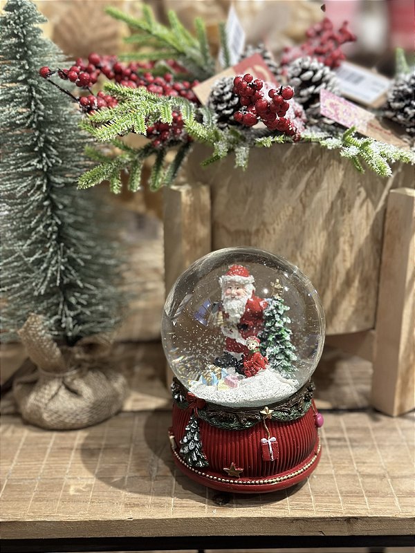 Globo de neve papai noel
