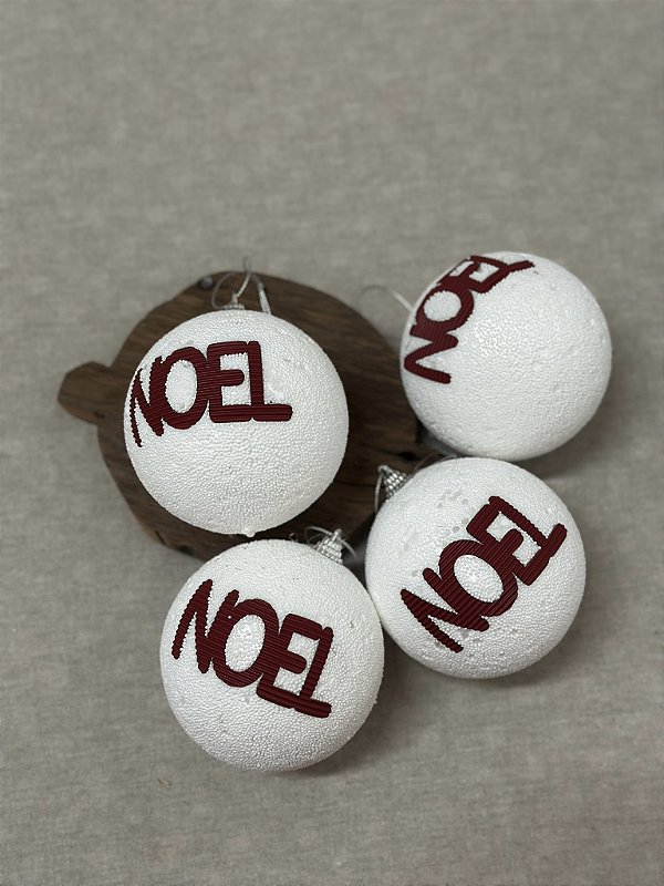 Jogo de bolas brancas noel