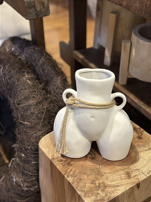 Cachepot corpo em cerâmica