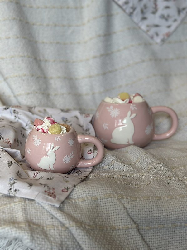 Caneca coelho rosa pequena