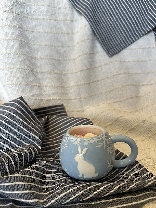 Caneca coelho azul pequena