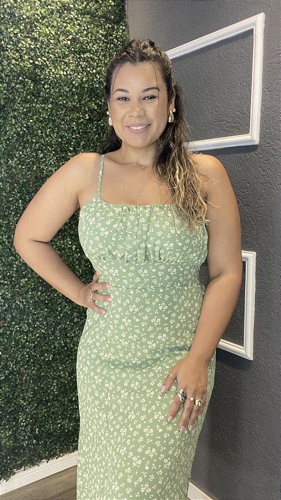 Vestido liberty alça