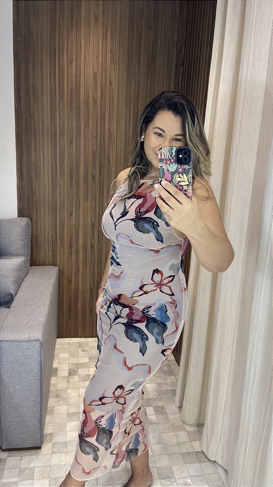 Vestido tule regata