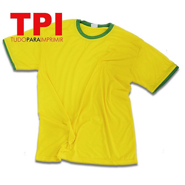 Camiseta Brasil Adulto Poliéster