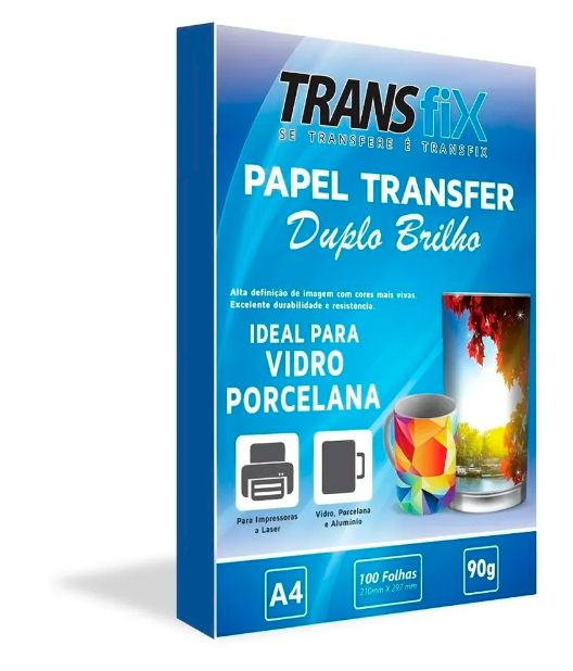 Transfer Duplo Brilho Transfix - Pct com 100 fls