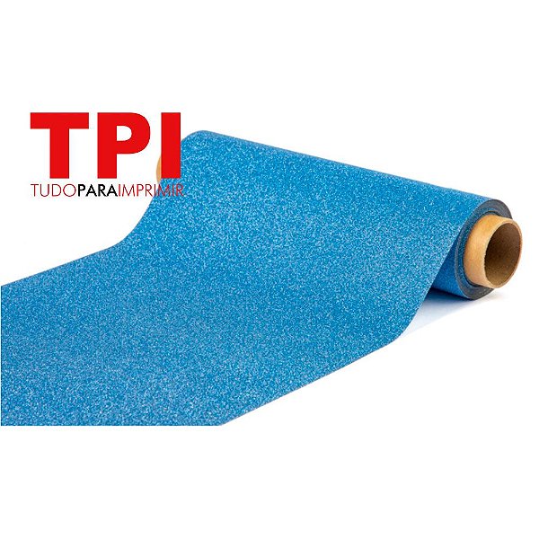 Bopp Glitter Azul 22cm x 1m