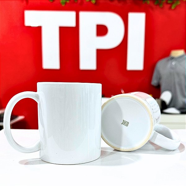 Caneca de Porcelana JKB - Bandeja com 12 unidades