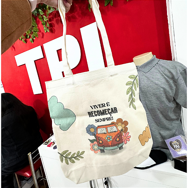 Ecobag Sacola Algodão Cru Sublimático