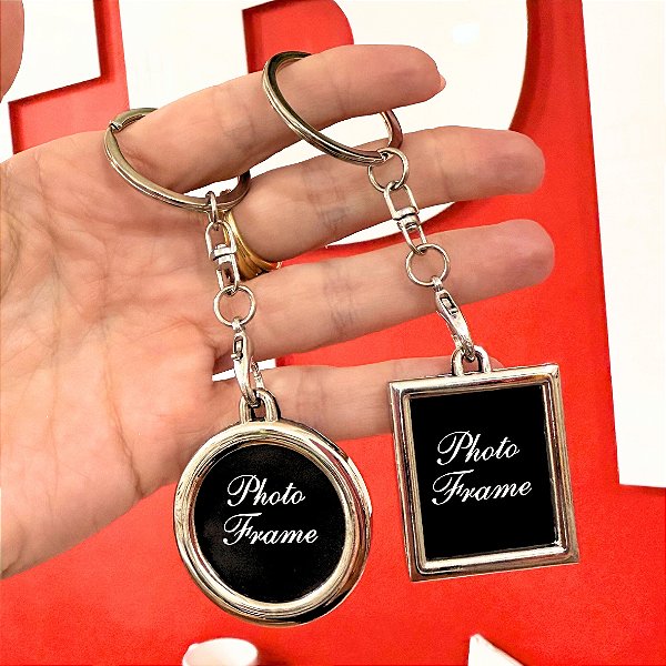 Chaveiro Porta Foto de Inox