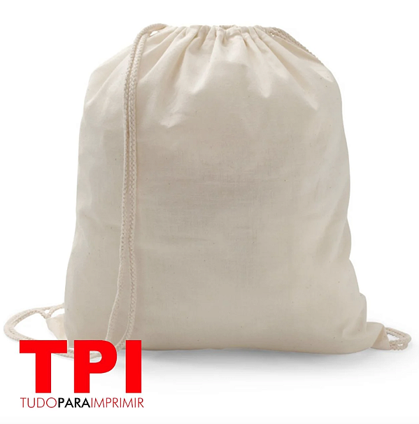 Mochila em Algodão Sublimático Bege