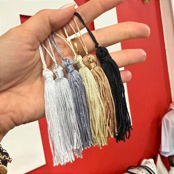 Tassel Pingente 7cm - Tons Neutros - Unidade