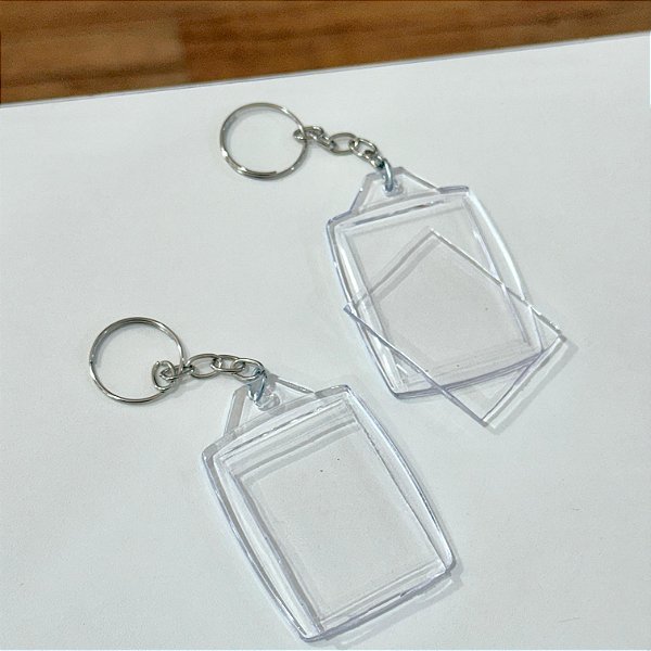Chaveiro Foto Fácil Acrílico 3x4cm | Pct com 10 un