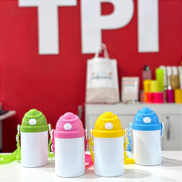 Garrafa Plástica Infantil com Alça - LiveSub