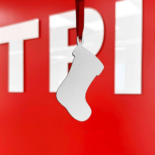 Pingente Meia de Natal Mdf  - Pct com 3