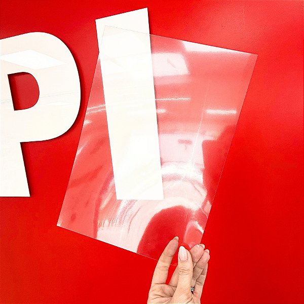 Folha de Acetato 30 – Transparente, Flexível e de Alta Resistência