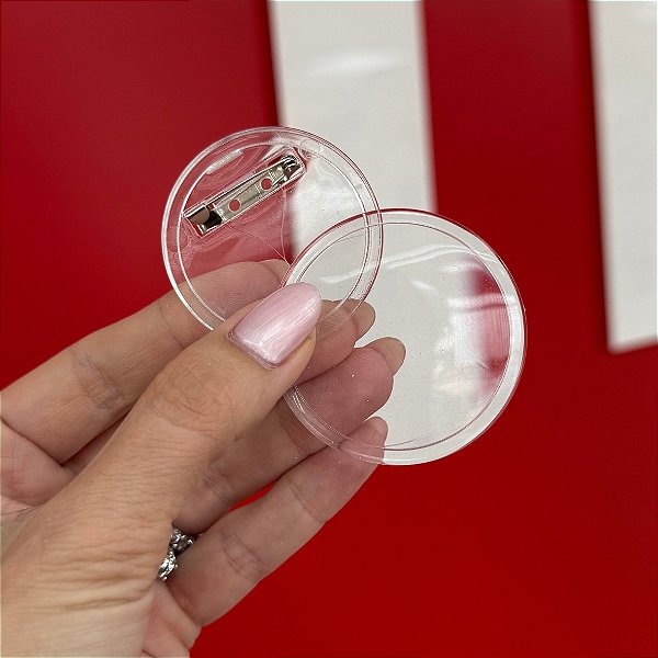 Botton Acrílico Porta Foto | Pct c/ 10