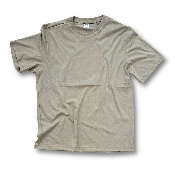 Camiseta Algodão Bege Adulto