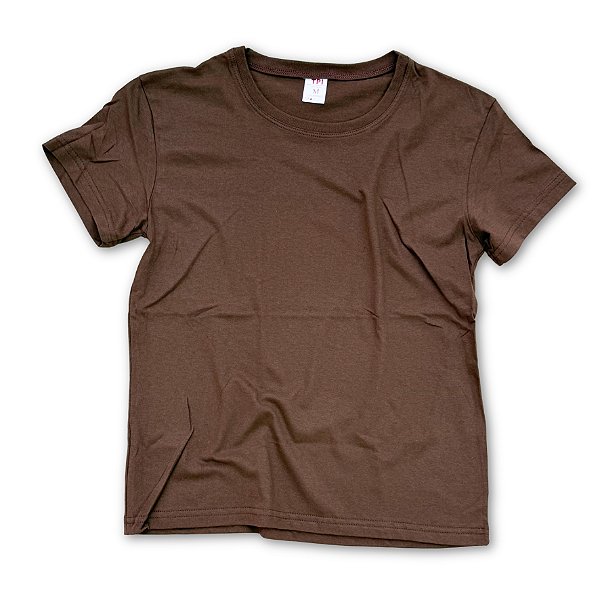 Baby Look Algodão Marrom