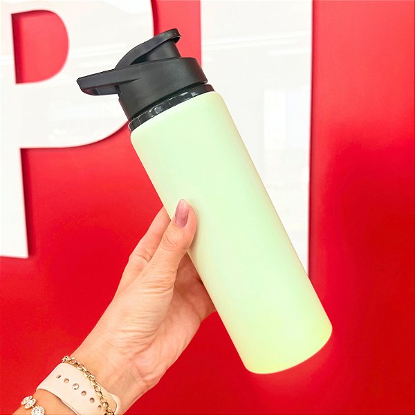 Garrafa Mágica de Alumínio Fosco Verde para Sublimação 750ml - Ref. 57200