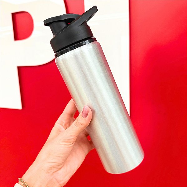 Squeeze Garrafa Alumínio Prata 750ml - Metalnox - Ref. 47416