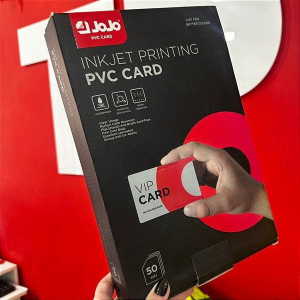 Vip Card Jojo | PVC para Jato de Tinta | Pacote com 50 folhas