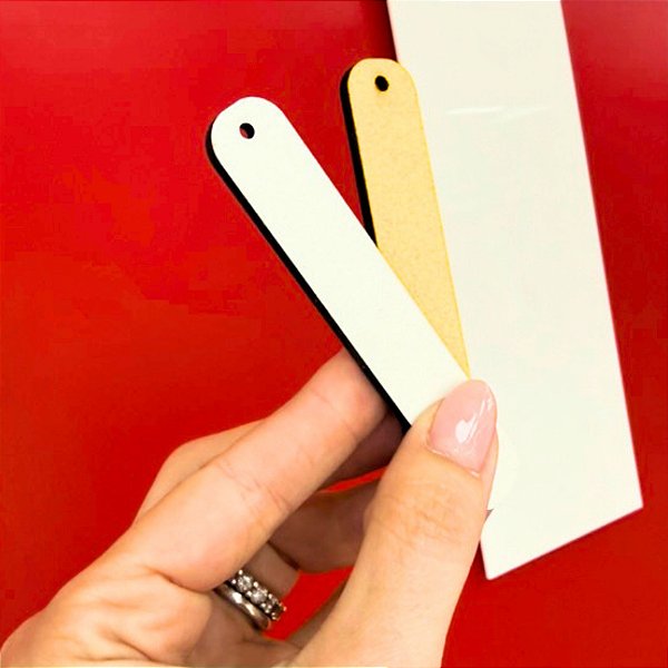 Chaveiro Lixa MDF para Sublimação 3mm – Pacote com 10 Unidades