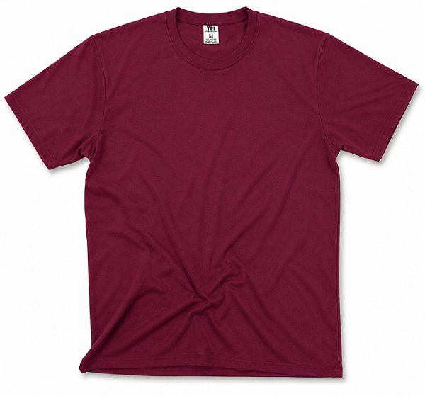 Camiseta Algodão Bordô Adulto