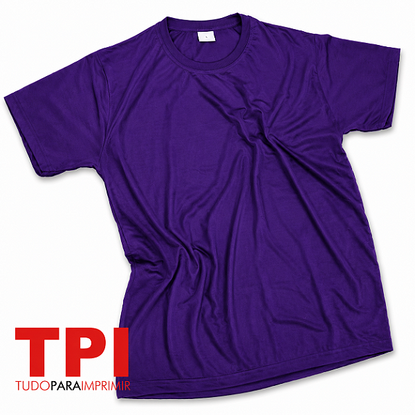 Camiseta Roxa Adulto Poliéster