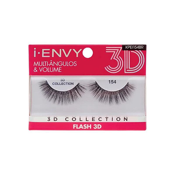 Cílios Postiços 3D Collection Flash (154) - Ienvy By Kiss New York