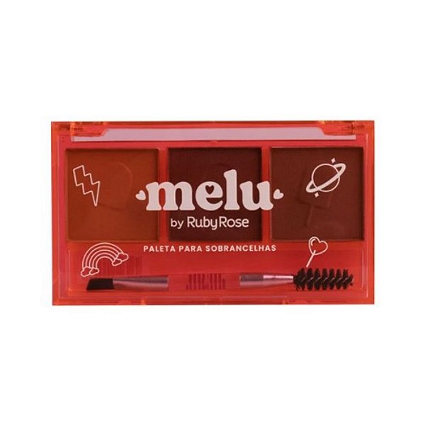 Paleta de Sombras para Sobrancelhas COR 01 - Melu by Ruby Rose