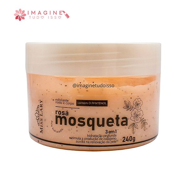 Esfoliante Corpo e Rosto Rosa Mosqueta - Miss Lary