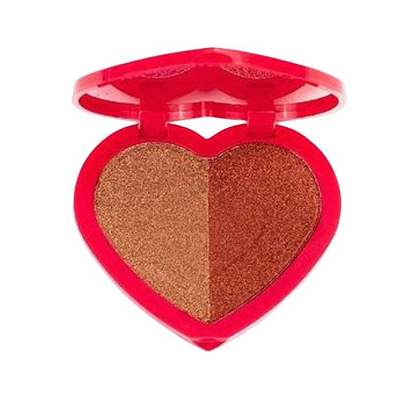 Iluminador Compacto Duo Cupid's Radiance Dopamine (COR: Flaming Heart) - Ruby Rose