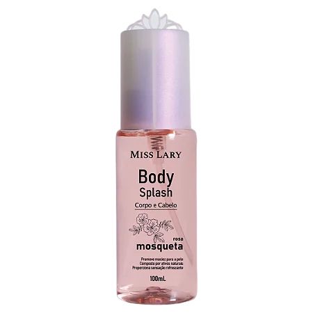 Body Splash Corpo e Cabelo Rosa Mosqueta - Miss Lary