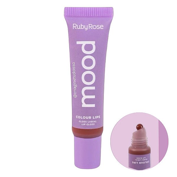 Lip Gloss Colour Lips Mood (COR Discreet) - Ruby Rose