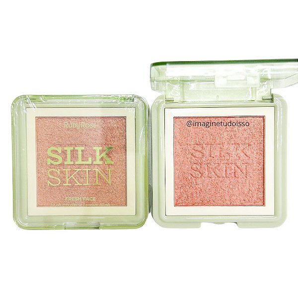 Blush em Creme Fresh Face Silk Skin (COR: Apricot Haze) - Ruby Rose