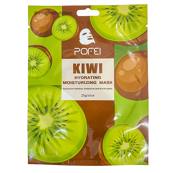 Máscara Facial de Tecido Hydrating Moisturizing Mask Kiwi - Pofei