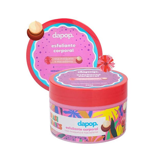 Esfoliante Corporal Rosa Mosqueta e Macadâmia - Dapop