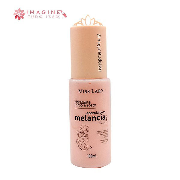 Hidratante Corpo e Rosto Acerola com Melancia - Miss Lary