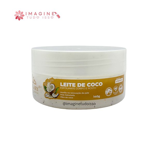 Esfoliante Corpo e Rosto Leite de Coco - Miss Lary