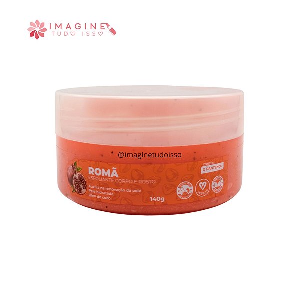 Esfoliante Corpo e Rosto Romã - Miss Lary
