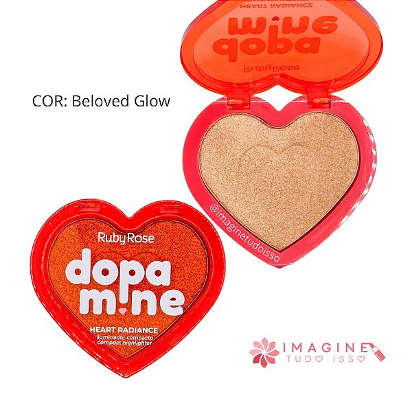 Iluminador Compacto Heart Radiance Dopamine (COR: Beloved Glow) - Ruby Rose