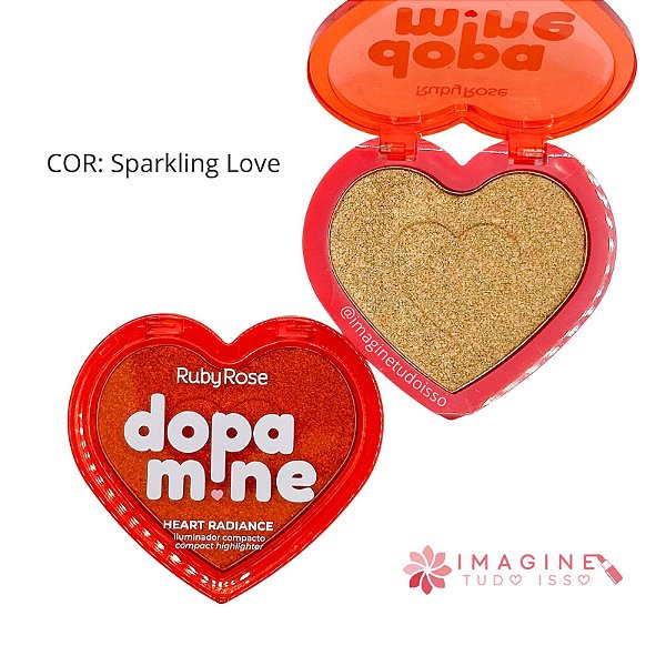 Iluminador Compacto Heart Radiance Dopamine (COR: Sparkling Love) - Ruby Rose