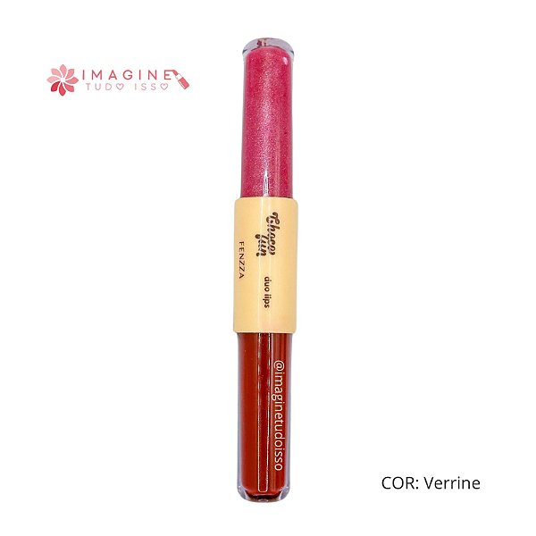 Duo Lips Batom + Gloss Choco Fun (COR Verrine) - Fenzza