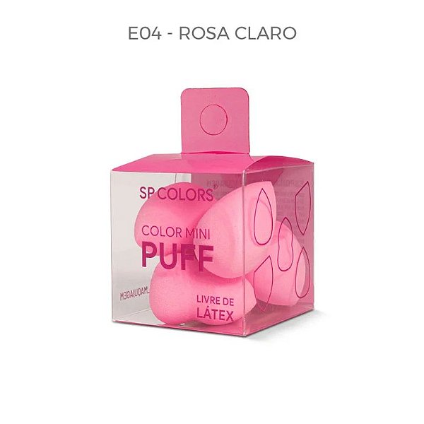 Esponja para Maquiagem Color Mini Puff (cor: Rosa) - SP Colors