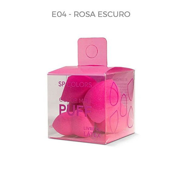 Esponja para Maquiagem Color Mini Puff (cor: Pink) - SP Colors
