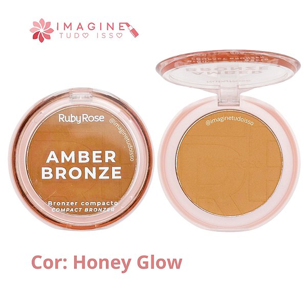 Bronzer Compacto Amber Bronze (COR Honey Glow) - Ruby Rose