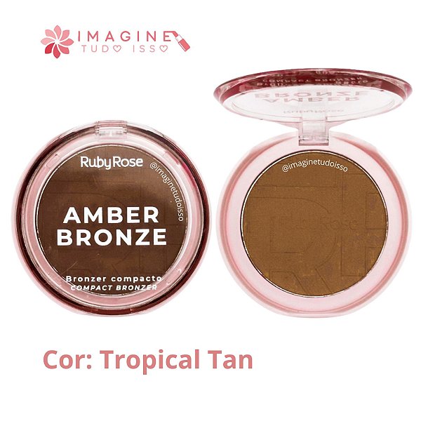Bronzer Compacto Amber Bronze (COR Tropical Tan) - Ruby Rose