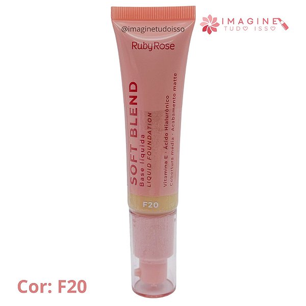 Base Líquida Soft Blend (COR F20) - Ruby Rose